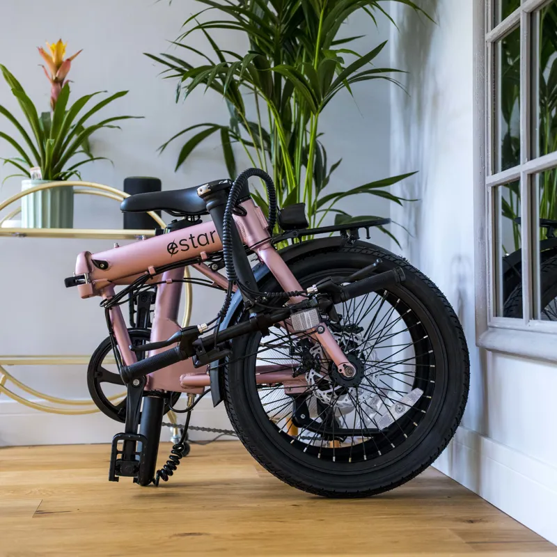 estarli e20 Electric Folding Bike Pink-8